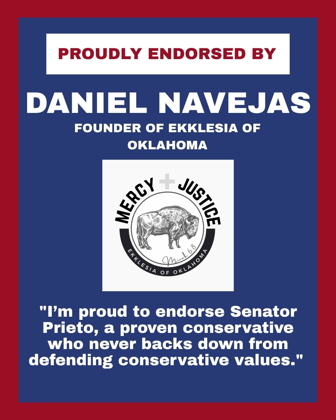 Daniel Navejas Endorses Senator Dana Prieto